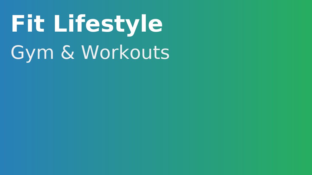 Gym & Workouts banner